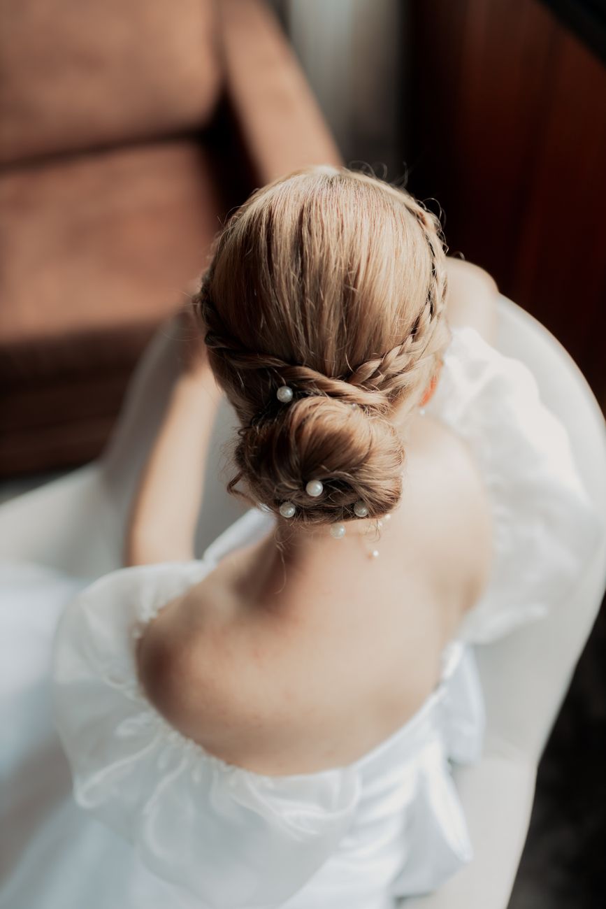 Braut-Details von oben